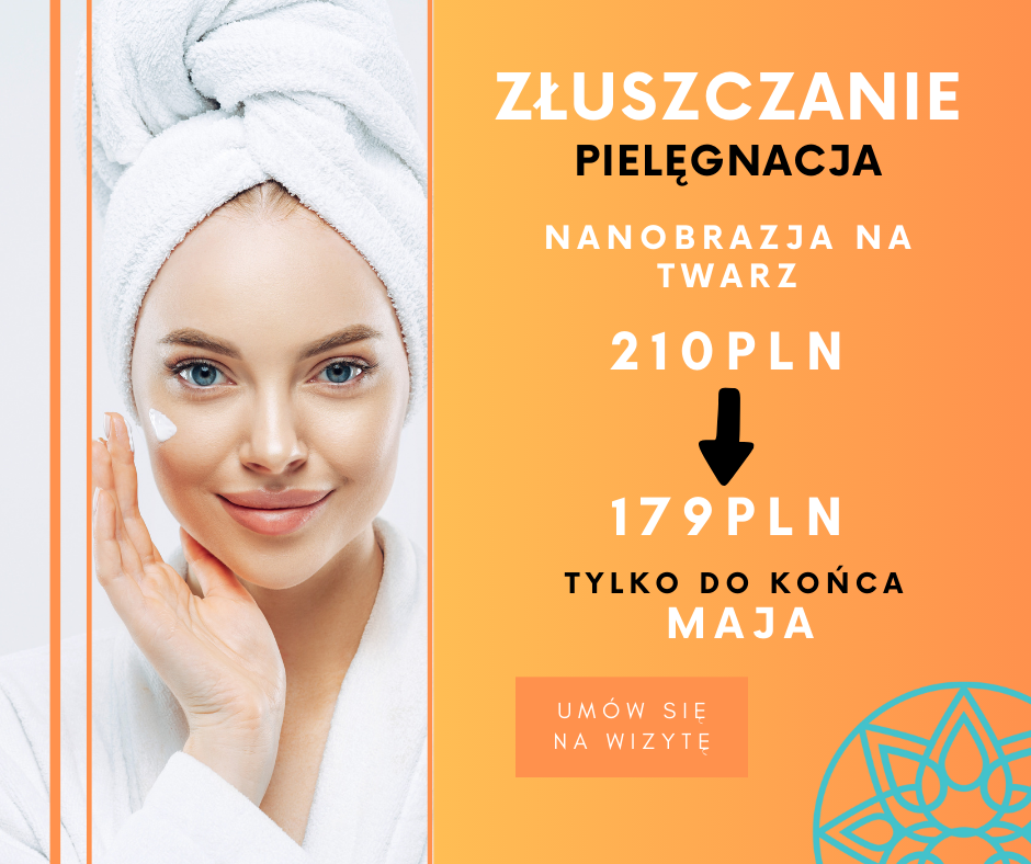 Nanobrazja twarzy – gładka skóra już po 1 zabiegu! 💆♀️
🌬️ Szorstkość, drobne zmarszczki, rozszerzone pory?
Mamy dla Ciebie skuteczne rozwiązanie – Nanobrazja twarzy, delikatny, a zarazem intensywnie odświeżający zabieg, który:
✨ wygładza skórę
✨ oczyszcza pory
✨ dodaje naturalnego blasku
Teraz w promocyjnej cenie:
210 zł ➡ 179 zł
Tylko do końca maja!
To idealny zabieg na wiosenne odświeżenie przed latem. Skóra po nim wygląda zdrowo, świeżo i promiennie – gotowa na sezon bez filtra 😉